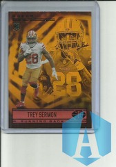 2021 Panini Illusions Rookie Trey Sermon RC #82 Orange Parrell 49ers